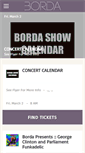 Mobile Screenshot of bordaproductions.com